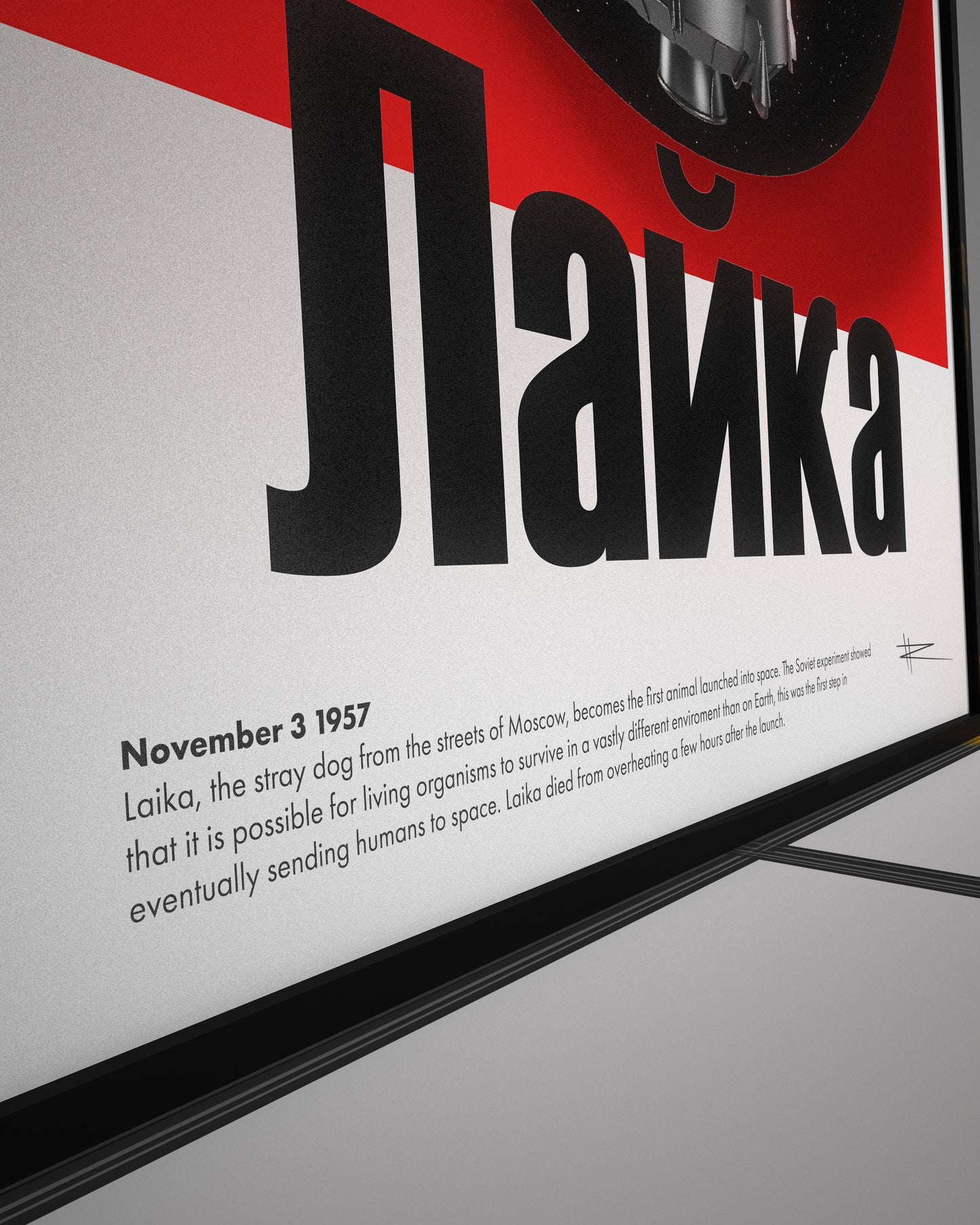 Soviet Laika Poster