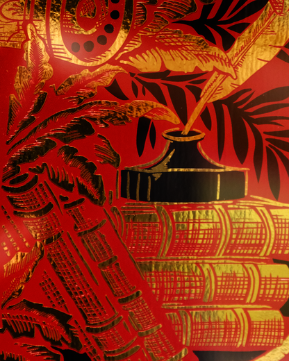 Voyages Extraordinaire Poster Red