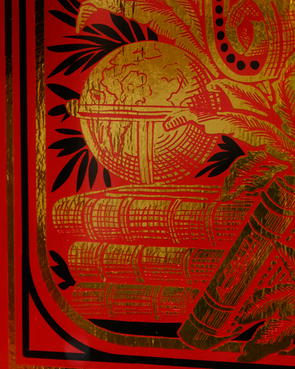Voyages Extraordinaire Poster Red