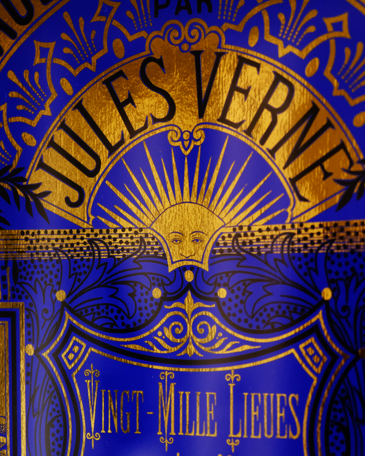 Voyages Extraordinaire Poster Blue