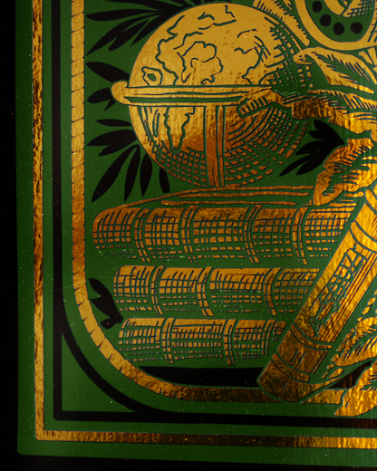 Voyages Extraordinaire Poster Green