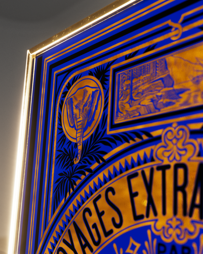 Voyages Extraordinaire Poster Blue