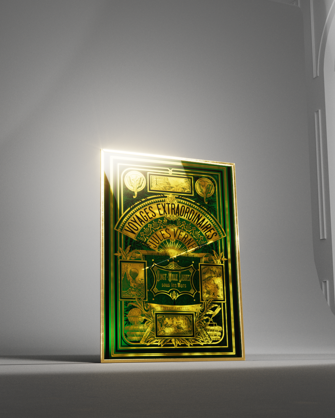 Voyages Extraordinaire Poster Green