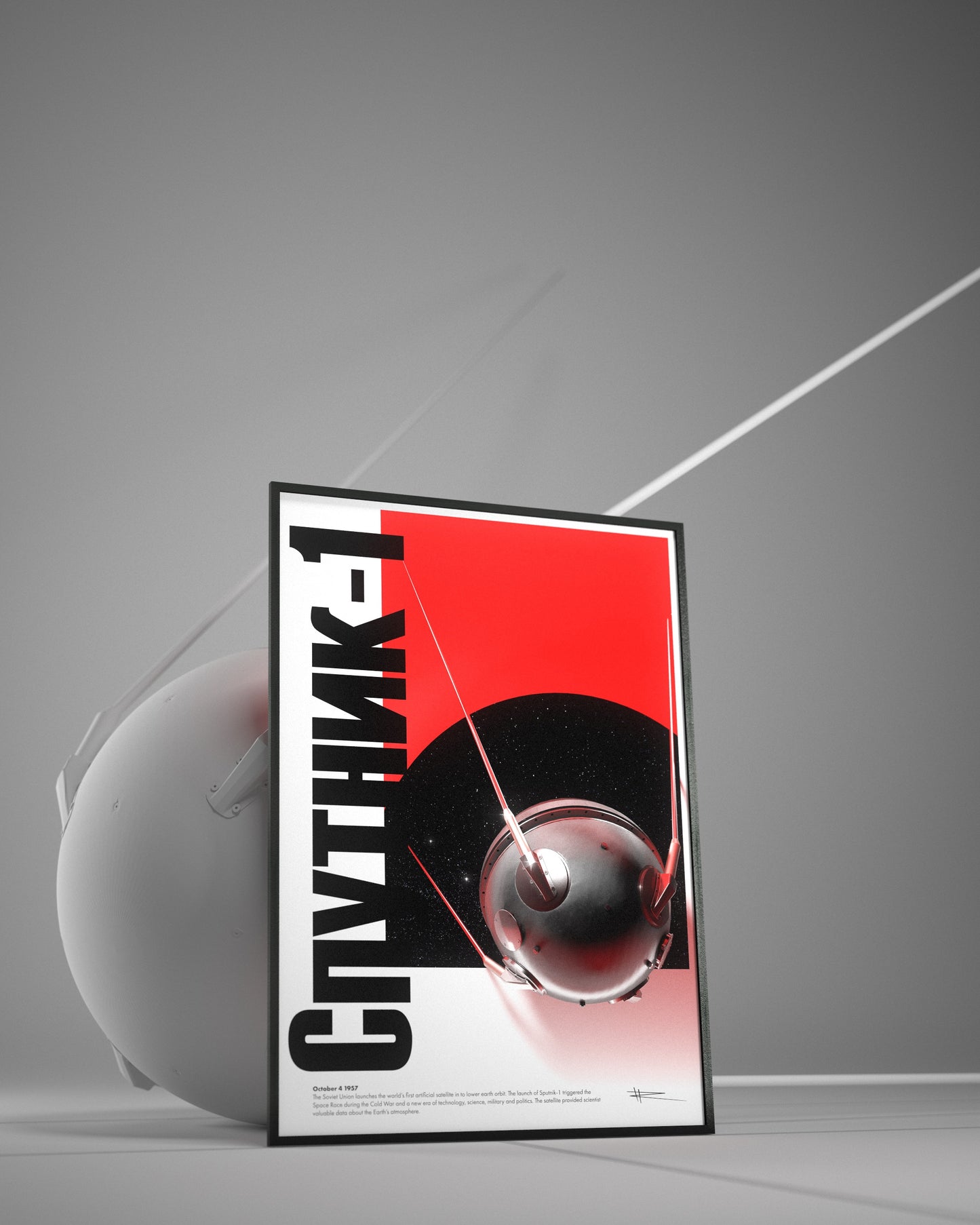 Soviet Sputnik-1 Poster