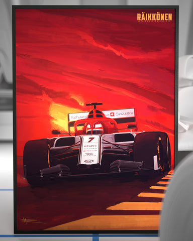 Kimi Räikkönen Alfa Romeo Racing 2019 Formula 1 Poster